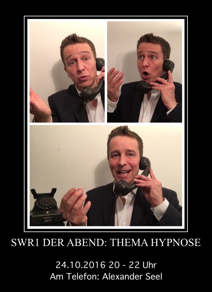 Hypnose bei SWR1 Der Abend: Alexander Seel im Telefon Interview
